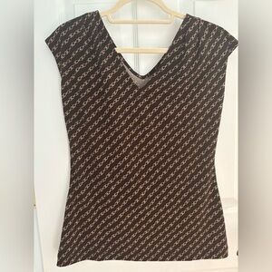 Banana Republic Brown and Gold Chain Tank Top